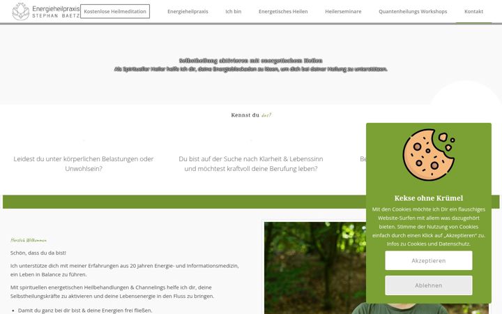 Screenshot of energieheilpraxis.com