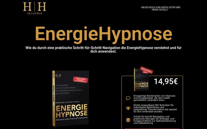 Screenshot of energiehypnose.at