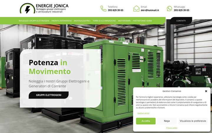 Screenshot di energiejonica.it