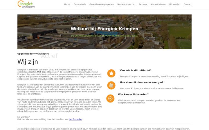Screenshot του energiekkrimpen.nl