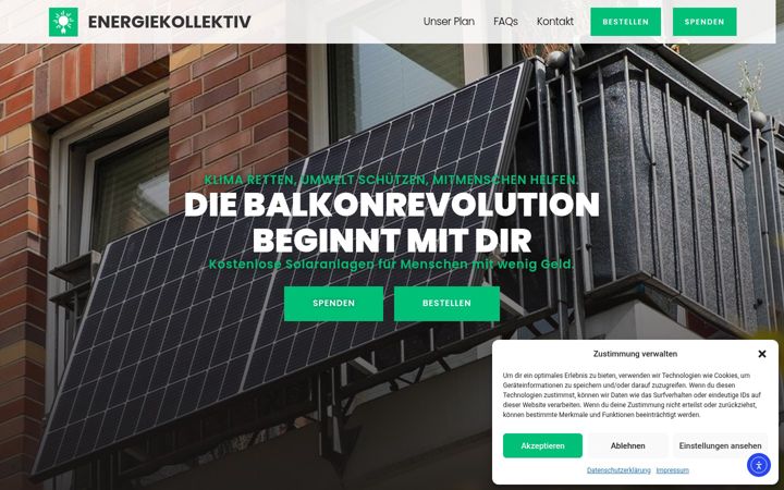 Screenshot von energiekollektiv.at
