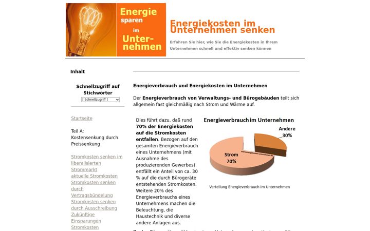 Screenshot of energiekosten-unternehmen.de