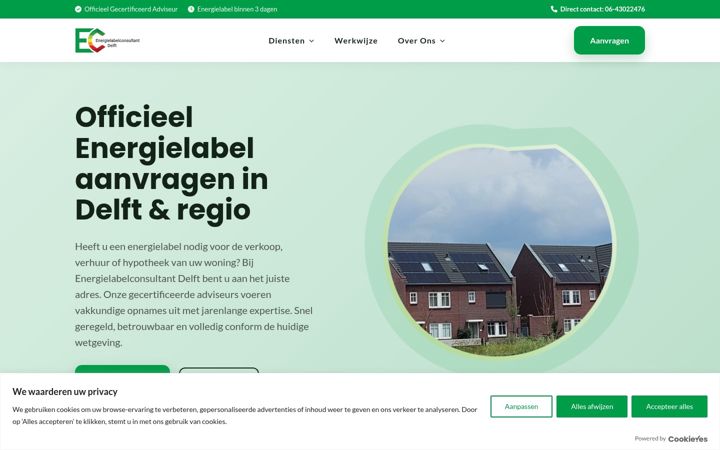 Screenshot του energielabelconsultant.nl
