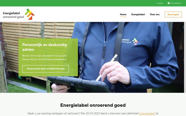 Screenshot του energielabelog.nl