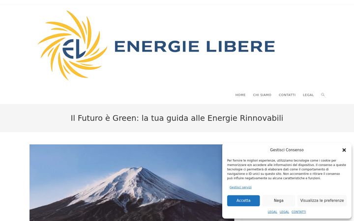 Screenshot di energielibere.it