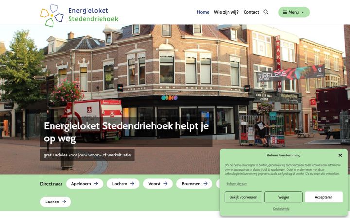 Screenshot του energieloketstedendriehoek.nl