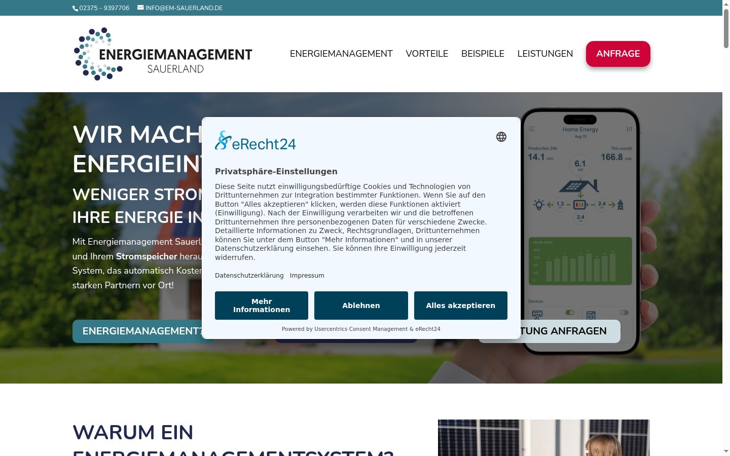 Screenshot tal-banner tal-kunsens muri qabel kwalunkwe interazzjoni