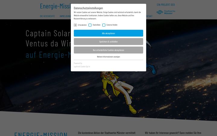 Screenshot of energiemission.de