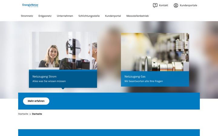Screenshot of energienetze-bayern.com