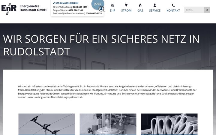 Screenshot of energienetze-rudolstadt.de