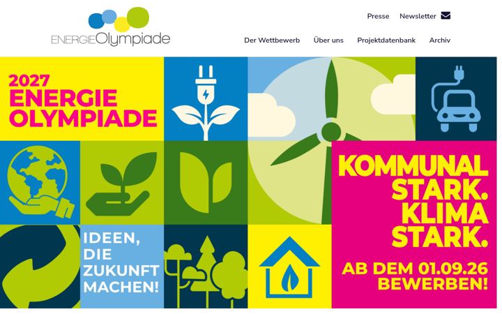 Screenshot of energieolympiade.de