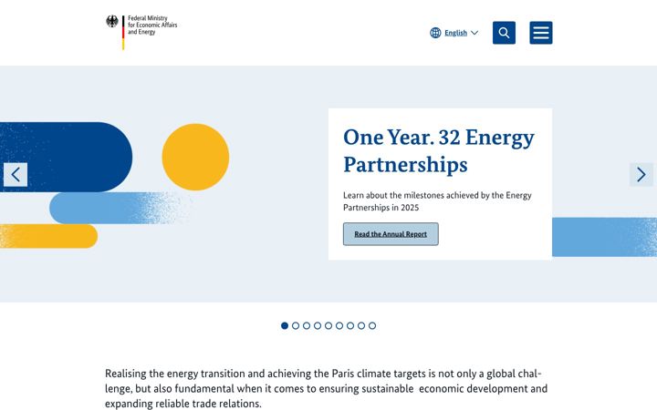 Captura de ecrã de energiepartnerschaften.org