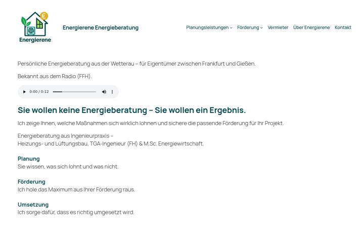 Screenshot of energierene.de