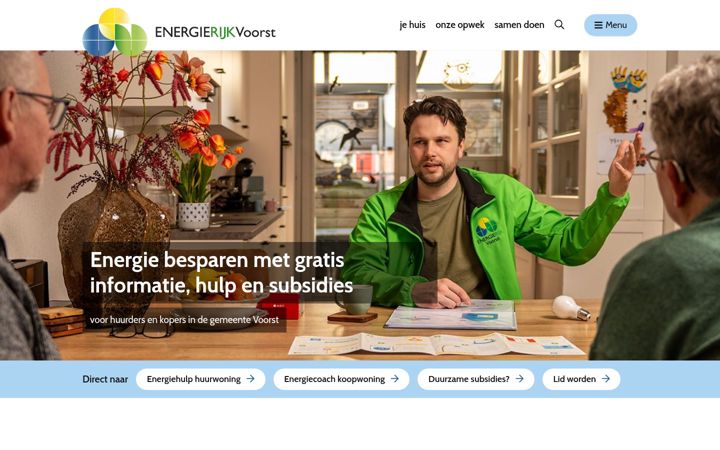 Ekraanipilt saidist energierijkvoorst.nl