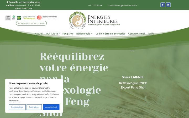 Screenshot of energies-interieures.fr