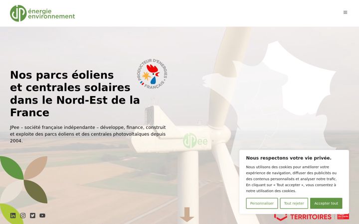 Screenshot of energies-renouvelables-france-nord-est.fr