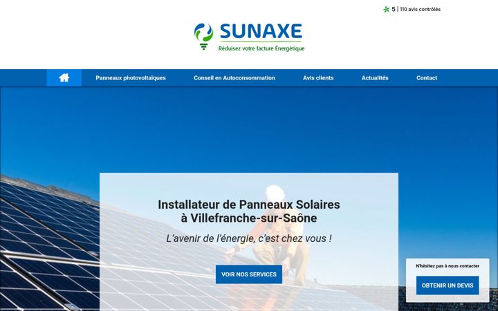 Screenshot of energies-sunaxe.fr