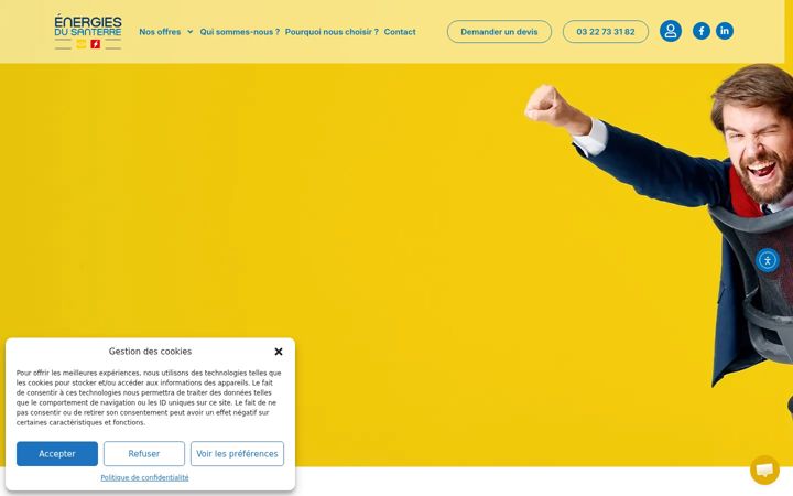Screenshot of energiesdusanterre.fr