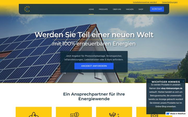 Screenshot of energiespeicher-online.de