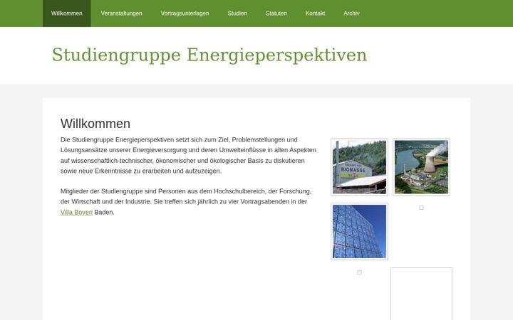 Екранна снимка на energiestudiengruppe.ch