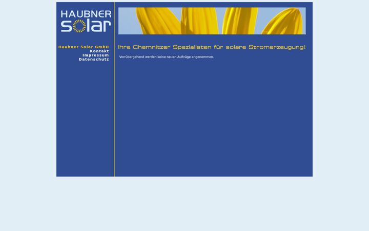 Screenshot of energiesysteme-haubner.de