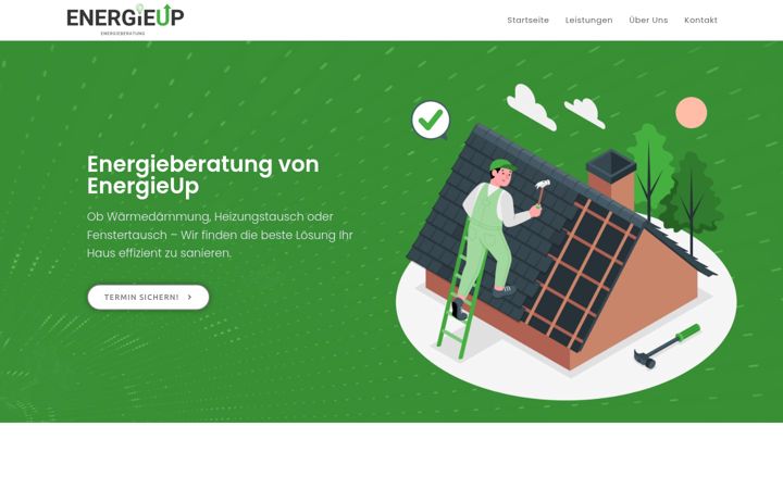 Screenshot of energieup.de