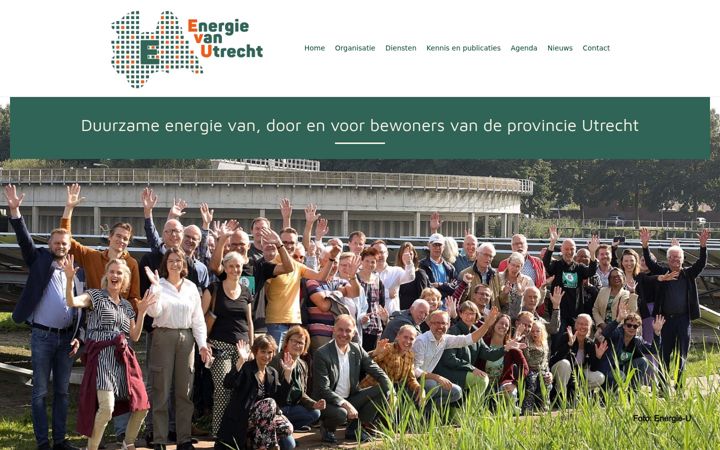 Ekraanipilt saidist energievanutrecht.nl