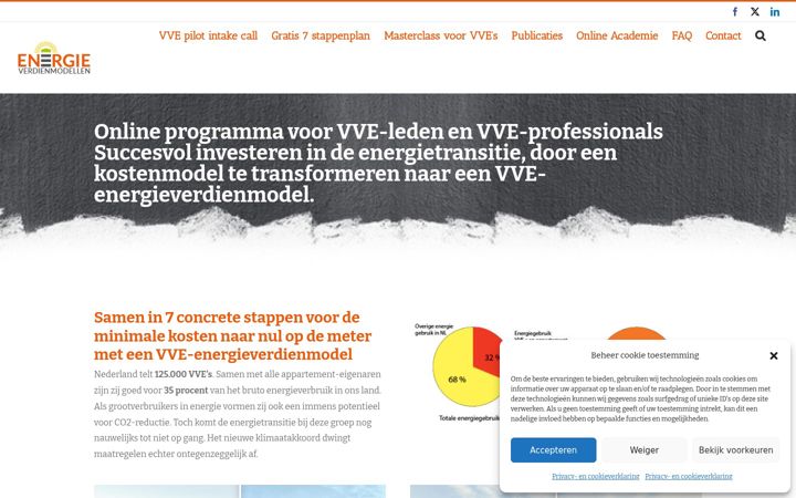 Ekraanipilt saidist energieverdienmodellen.nl