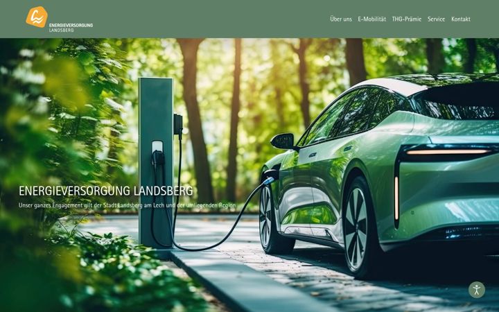 Screenshot of energieversorgung-landsberg.de