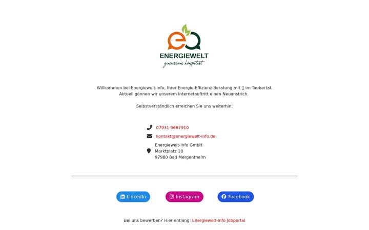 Screenshot ta' energiewelt-info.de