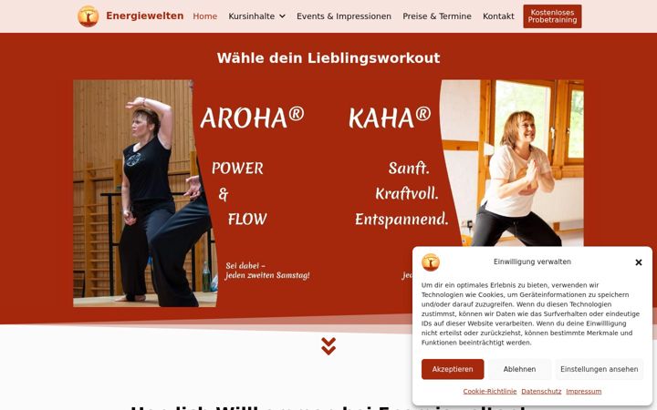 Screenshot von energiewelten.eu