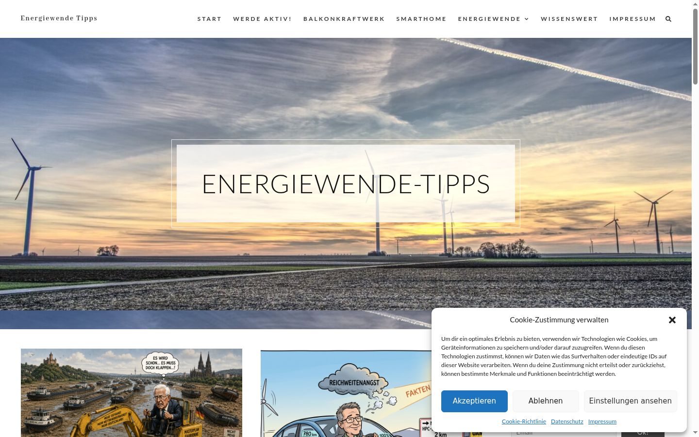 Screenshot tal-banner tal-kunsens muri qabel kwalunkwe interazzjoni