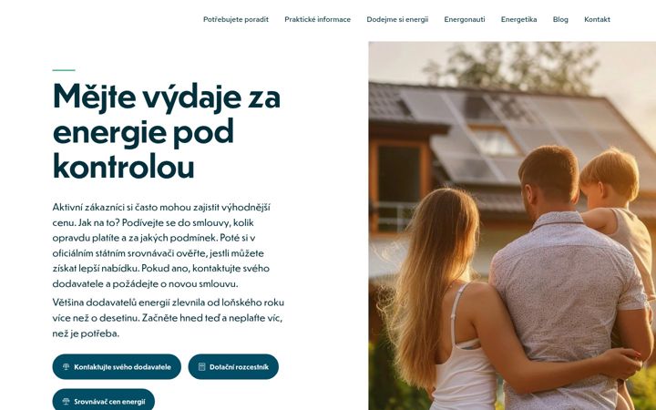 Captura de pantalla de energiezamene.cz