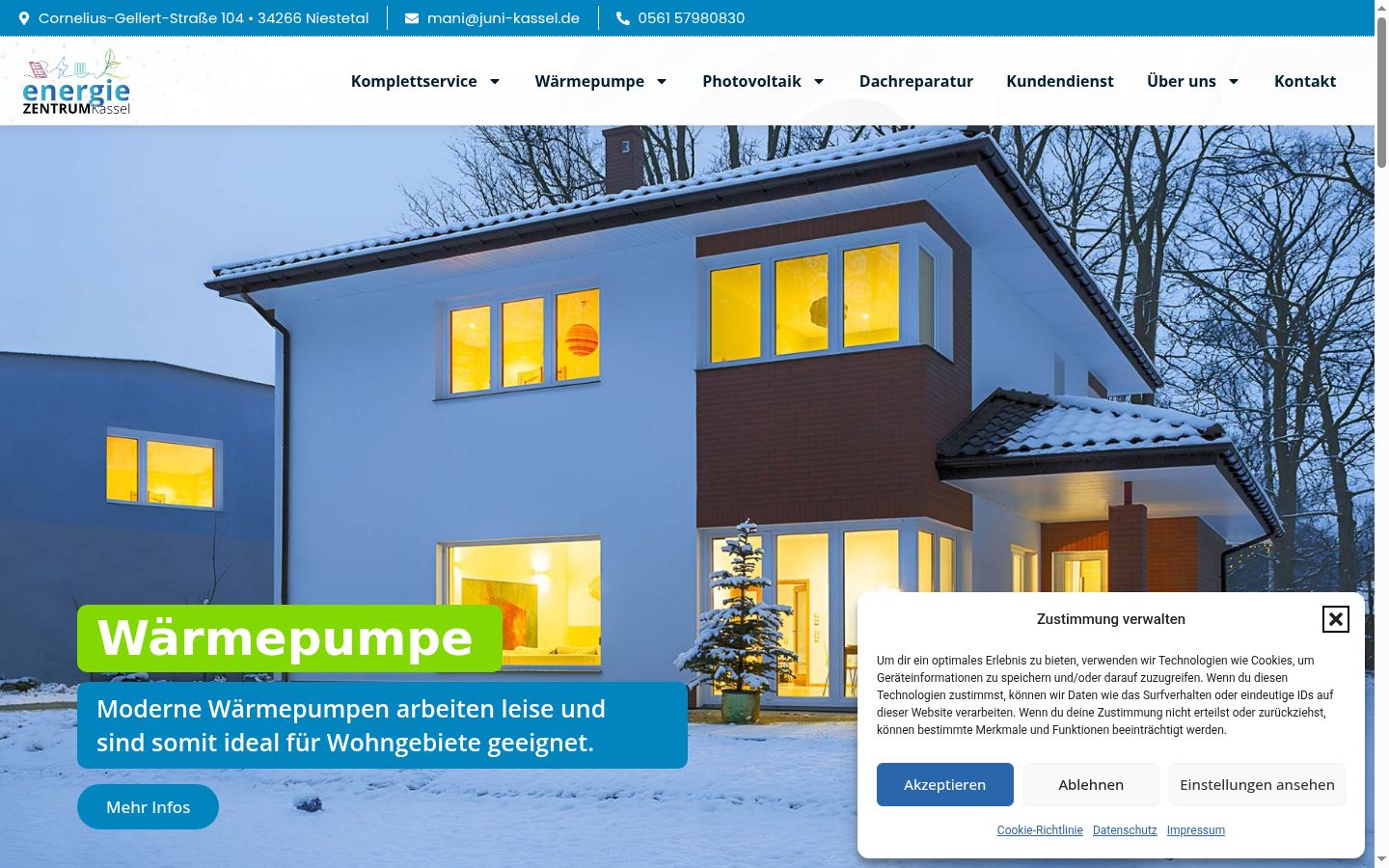 Screenshot tal-banner tal-kunsens muri qabel kwalunkwe interazzjoni