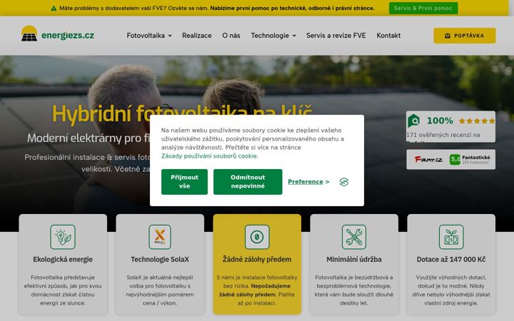 Captura de pantalla de energiezs.cz