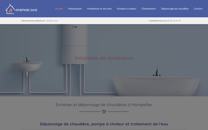 Screenshot of energigaz.fr