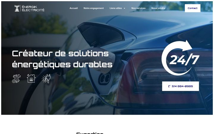 Screenshot of energikelectricite.com