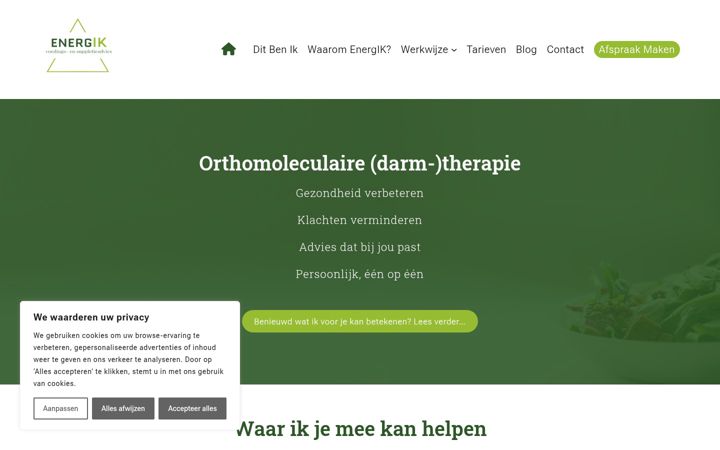 Ekraanipilt saidist energikvoedingsadvies.nl