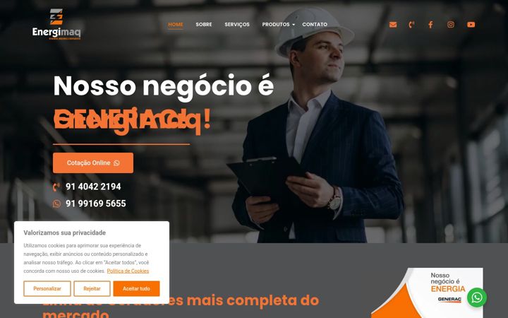 Ekrānuzņēmums no energimaq.com.br