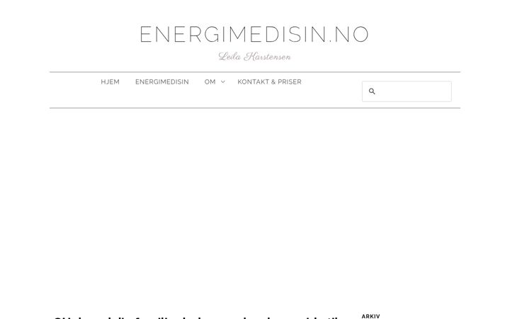 Screenshot van energimedisin.no