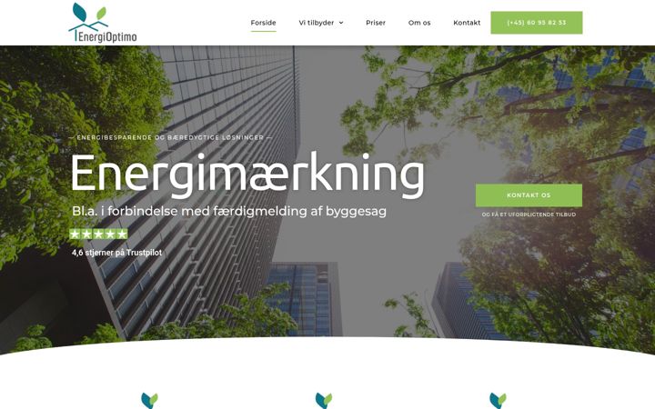 Captura de pantalla de energioptimo.dk