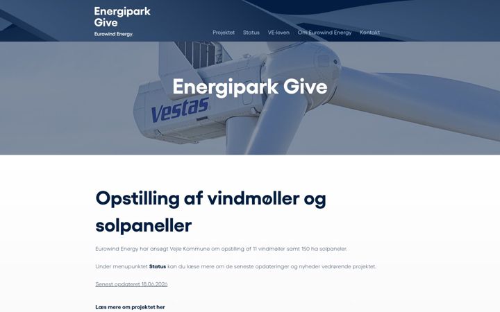 Képernyőkép: energiparkgive.dk