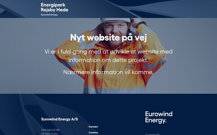 Captura de pantalla de energiparkrejsbyhede.dk