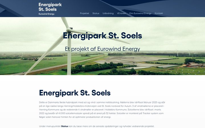 Captura de pantalla de energiparkstsoels.dk