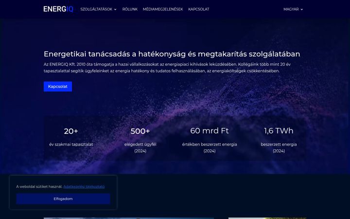 Screenshot ta' energiq.hu