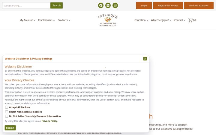 Screenshot of energiquepro.com