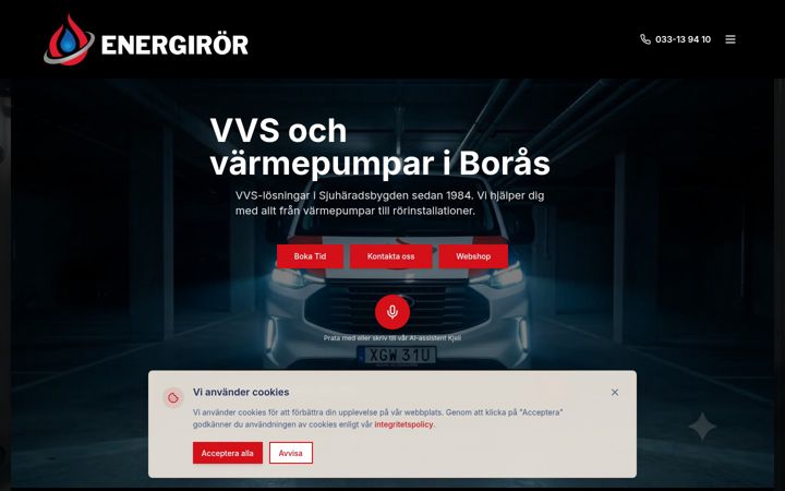 Screenshot von energiror.se