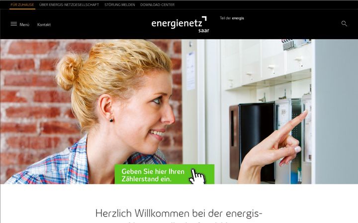 Screenshot of energis-netzgesellschaft.de