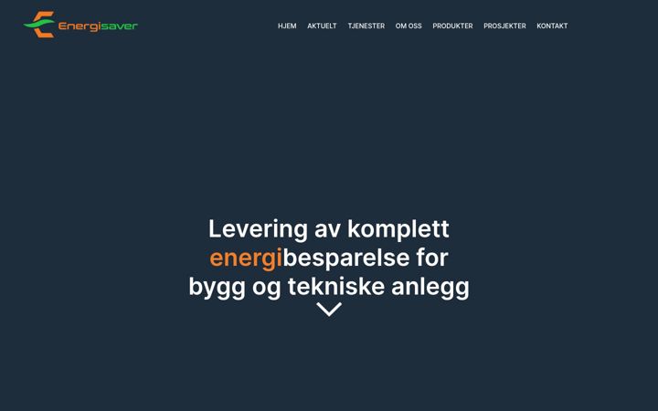 Screenshot van energisaver.no