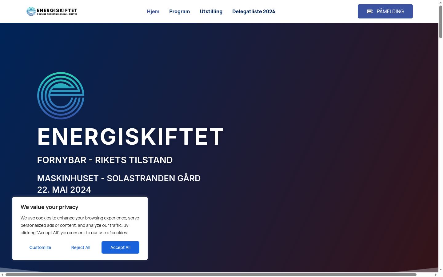 Kuvakaappaus suostumusbannerista, joka näytettiin ennen mitään vuorovaikutusta